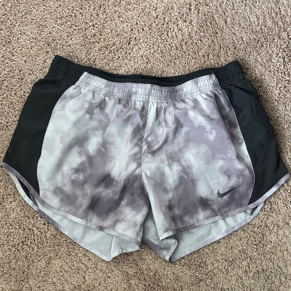 Nike Women's Black and Gray Athletic Shorts